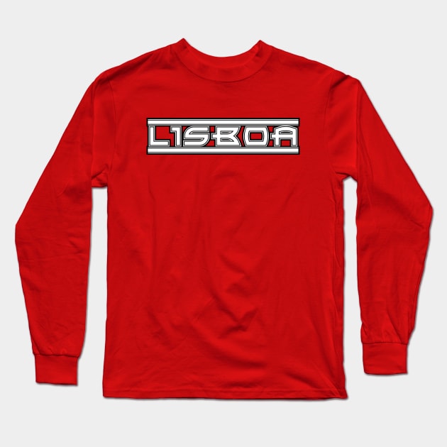 Lisboa typography Long Sleeve T-Shirt by Providentfoot